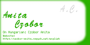 anita czobor business card